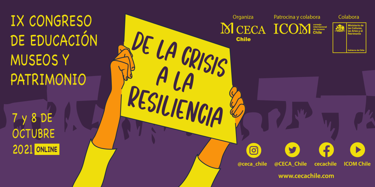 Extensión de plazo de postulación a ponencias y presentación imagen IX CONGRESO DE EDUCACIÓN, MUSEOS Y PATRIMONIO “De la crisis a la resiliencia”